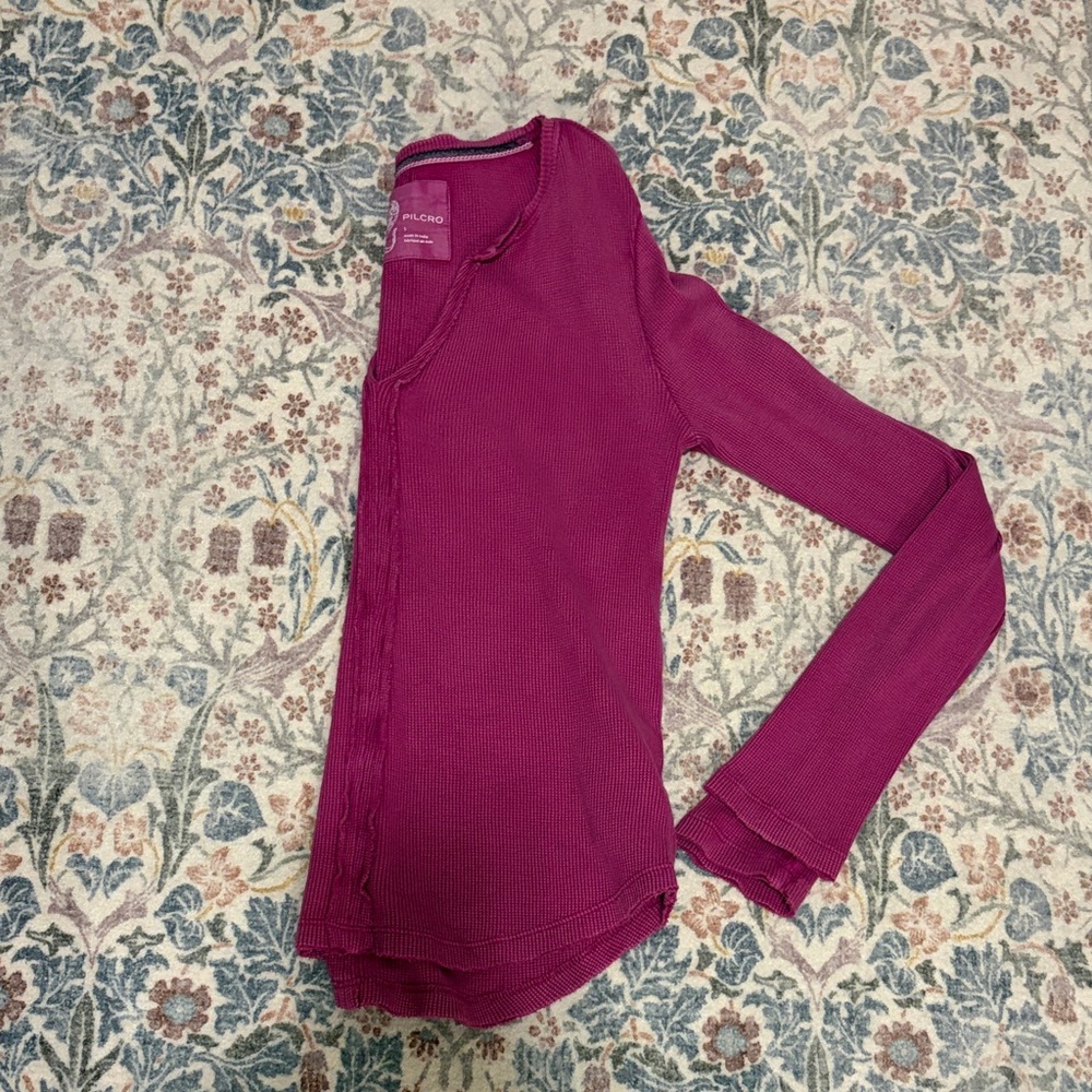 Pilcro Fuchsia Shirt - Picture 4 of 6